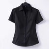 Women's Single-Breasted Polyester Solid Color Polo Collar Long Sleeve Cardigan Style Blazer for Work and Interviews
