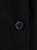 Women's Black Blazer, Stand Collar, Shaped Waist and Long Sleeves