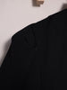Women's Black Blazer, Stand Collar, Shaped Waist and Long Sleeves