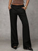 Women's Casual Long Length Dress with Pocket for Pairing with Boots for Spring in Black