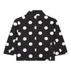 Women's Loose Fit Spring Blended Solid Color Lapel Long Sleeve Blazer with Pockets Casual Neutral Style in Black