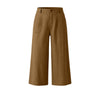 Women's Straight Leg Elastic Waist Polyester Solid Color Business Pants with Pockets for Summer Work in Gray