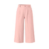 Women's Straight Leg Elastic Waist Polyester Solid Color Business Pants with Pockets for Summer Work in Gray