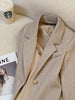 Women's Polyester Blazer, Notched Lapels, Two-Button Front and Relaxed Fit