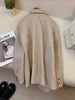 Women's Polyester Blazer, Notched Lapels, Two-Button Front and Relaxed Fit