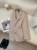 Women's Polyester Blazer, Notched Lapels, Two-Button Front and Relaxed Fit