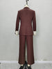 Women's Elegant Polyester Solid Color Long Sleeve Pants with Solid Color Design for Autumn Work Office