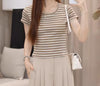 Women's Basic Draped Wide Leg Nylon Pants High Waist Loose Casual Trousers for Summer in Solid Color