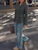 Women's Blazer, Lapel Collar, Long Sleeves and Flared A-Line Silhouette