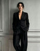 Women's Long Sleeve Polyester Casual Suit Pants for Autumn in Grey Black Apricot and Brown