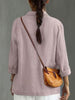 Women's Cotton Blazer, Washed Finish, Two-Button Front and Long Sleeves