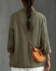 Women's Cotton Blazer, Washed Finish, Two-Button Front and Long Sleeves