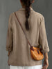 Women's Cotton Blazer, Washed Finish, Two-Button Front and Long Sleeves