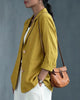 Women's Cotton Blazer, Washed Finish, Two-Button Front and Long Sleeves