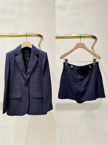 Women's Polyester Solid Color with Stripes Long Sleeve Office Pants for Work in Casual Look