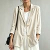 Women's Corduroy-Style Blazer, Notched Lapels, Two-Button Front and Patch Pockets