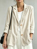 Women's Corduroy-Style Blazer, Notched Lapels, Two-Button Front and Patch Pockets