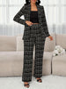 Women's Elegant Classy Long Sleeve Polyester Coat with Button Detail for Fall Winter in Black