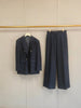 Women's Polyester Solid Color Long Sleeve Pants with Hot-Stamped Rhinestones for Office