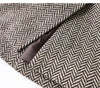Women's Linen-Blend Blazer, Herringbone Pattern, Notched Lapels and Long Sleeves