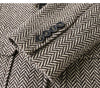 Women's Linen-Blend Blazer, Herringbone Pattern, Notched Lapels and Long Sleeves