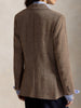 Women's Linen-Blend Blazer, Herringbone Pattern, Notched Lapels and Long Sleeves