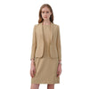 Women's Sleeveless Polyester Solid Color Business Suit Jacket for Fashionable Office Work Office Casual in Autumn