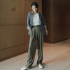 Women's Loose Fit Solid Color Polyester Blazer with Suit Collar Long Sleeves for Office in White Pink Black Dark Apricot