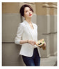 Women's Fitted Blazer, Lapel Collar, Single-Button Front and Long Sleeves