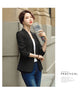Women's Fitted Blazer, Lapel Collar, Single-Button Front and Long Sleeves
