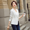 Women's Fitted Blazer, Lapel Collar, Single-Button Front and Long Sleeves