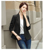 Women's Fitted Blazer, Lapel Collar, Single-Button Front and Long Sleeves