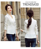 Women's Fitted Blazer, Lapel Collar, Single-Button Front and Long Sleeves