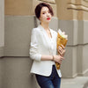 Women's Fitted Blazer, Lapel Collar, Single-Button Front and Long Sleeves