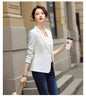 Women's Fitted Blazer, Lapel Collar, Single-Button Front and Long Sleeves