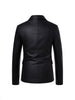 Women's Slim Fit Single Breasted Korean Style Casual Jacket for Daily Wear in Black Coffee