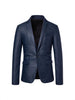 Women's Slim Fit Single Breasted Korean Style Casual Jacket for Daily Wear in Black Coffee