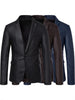 Women's Slim Fit Single Breasted Korean Style Casual Jacket for Daily Wear in Black Coffee