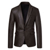 Women's Slim Fit Single Breasted Korean Style Casual Jacket for Daily Wear in Black Coffee