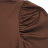 Women's Bodycon Dress, High Neck, Long Sleeves and Ruched Skirt