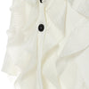 Women's Loose Fit Long Sleeve Solid Color Casual Jacket with Open Front for Leisure in White Black