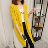 Women's Regular Fit Core-Spun Yarn Knitted Half Sleeve No Buckle Basic Cardigan for Casual Everyday Wear in Yellow Red Black Caramel
