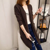 Women's Regular Fit Core-Spun Yarn Knitted Half Sleeve No Buckle Basic Cardigan for Casual Everyday Wear in Yellow Red Black Caramel