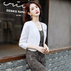 Women's A Line Fit Long Sleeve Solid Color Single Row One Button Vest with Pocket All Match for Everyday Wear