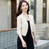 Women's A Line Fit Long Sleeve Solid Color Single Row One Button Vest with Pocket All Match for Everyday Wear