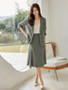 Women's General Fit One Button Solid Color Seven Point Sleeve Refined Casual Office Blazer Top for Commute Work