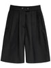 Women's Straight Style Lightweight Polyester Casual Pants for Summer in Black Grey Khaki