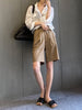 Women's Straight Style Lightweight Polyester Casual Pants for Summer in Black Grey Khaki