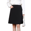 Women's Polyester Solid Color Belted Casual Office Blazer with Belt for Work Office in Black