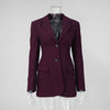 Women's Slim Fit British Style Polyester Solid Color Suit Collar Long Sleeve Single Button Jacket with Waist Cinching for Spring in Black White